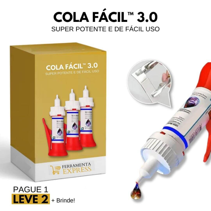 Cola Fácil™ 3.0 - Super Potente - PAGUE 1 LEVE 2 (+ BRINDE EXCLUSIVO PARA OS 100 PRIMEIROS 🎁)