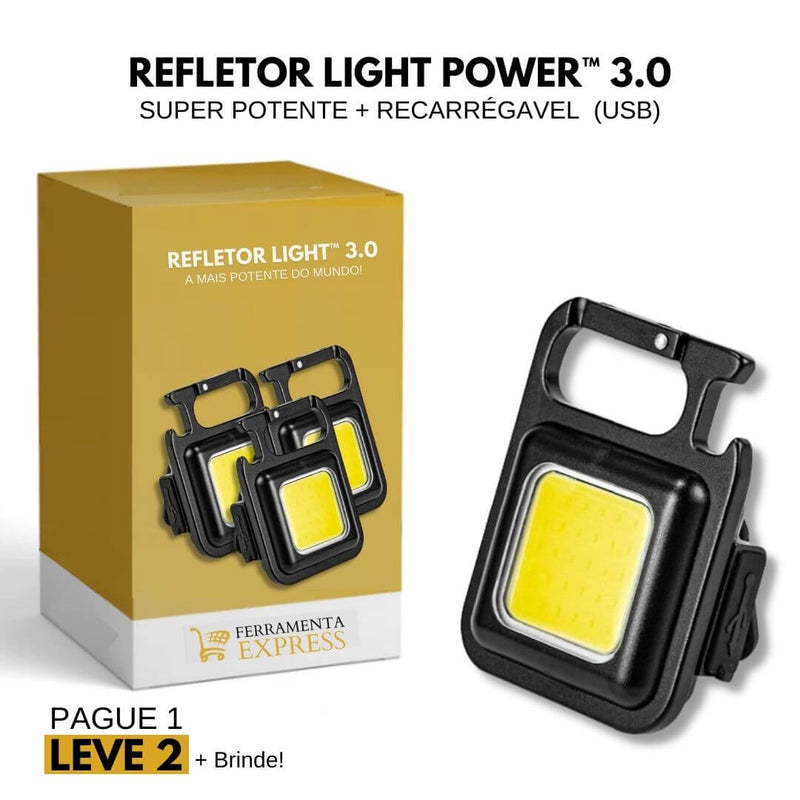 Refletor Light Power™ 3.0 - Super Potente - PAGUE 1 LEVE 2 (+ BRINDE EXCLUSIVO PARA OS 100 PRIMEIROS 🎁)